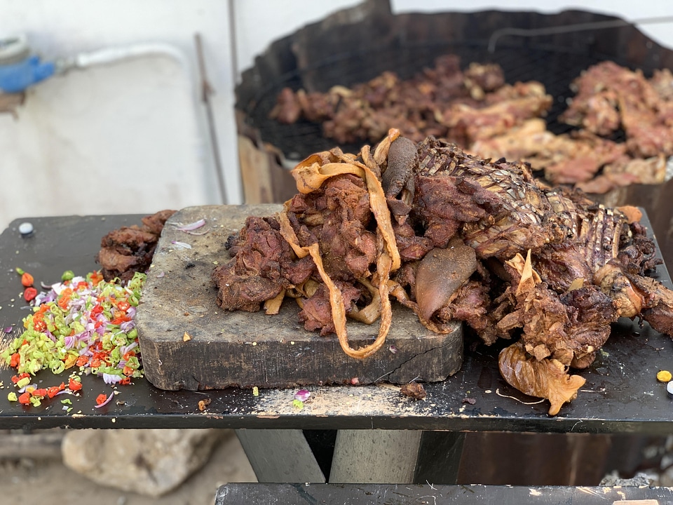 Tchachanga braised meat grill