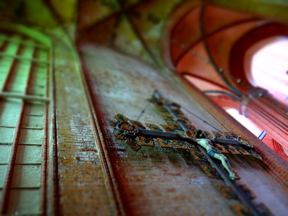 Christian church wall