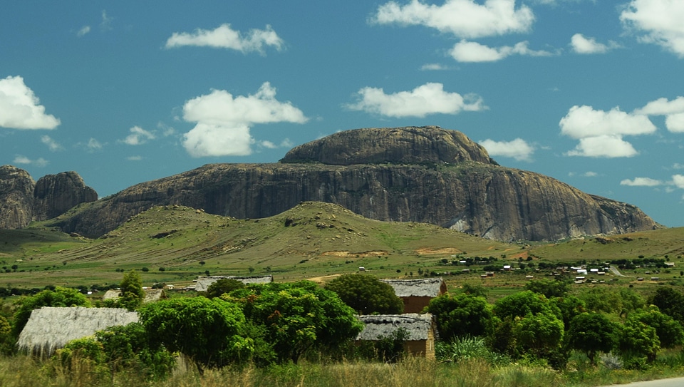 Mountain greenery hills photo