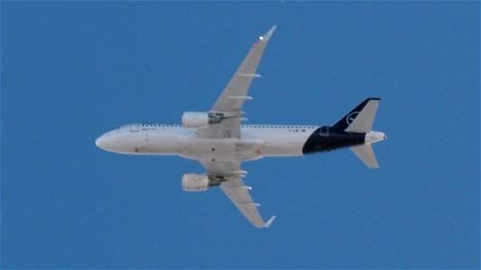 Airbus A320-214 D-AIWF Lufthansa from Lyon  (11800 ft.)