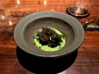 Saison Caviar, Peas and Coastal Seaweed