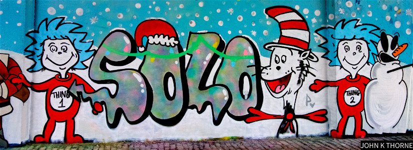 Christmas Graffiti Under The M20 Motorway