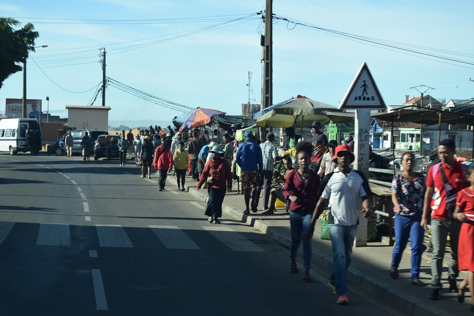 Pedestrian crossing traffic sign people photo