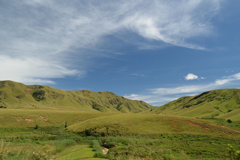 Mountain greenery hills photo