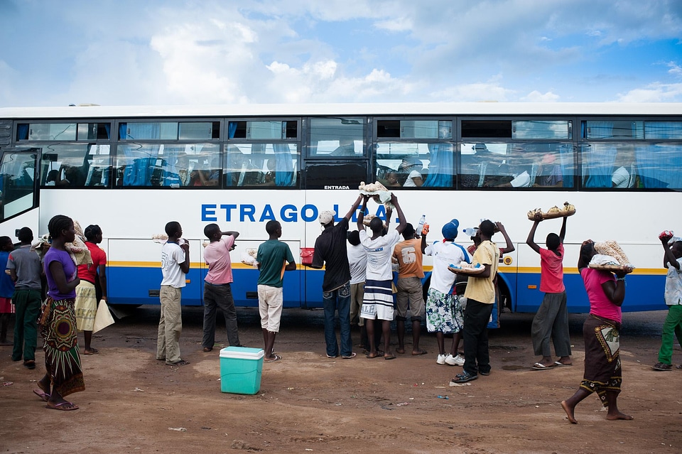 Travel bus station