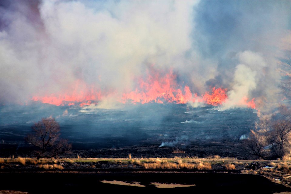 Prescribed burn at Modoc National Wildlife Refuge