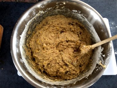 Banana Bread Mixing
