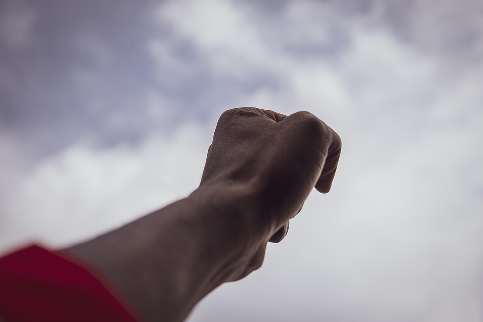 Gestural hand fist