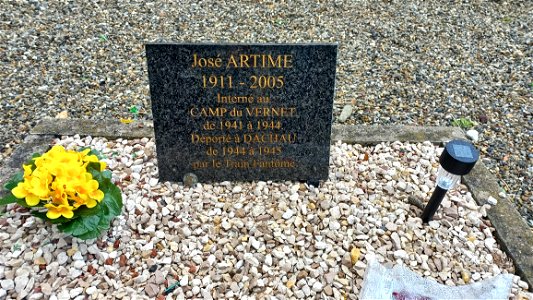 Cimetière du Camp du Vernet : José ARTIME