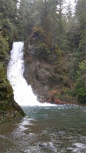20200207_Spoon Creek Falls full of water in February. photo