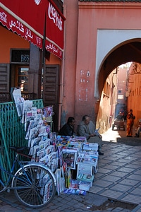 Newspaper bike men