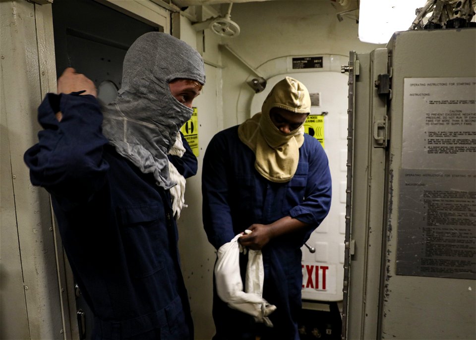 USS Porter (DDG 78) general quarters drill