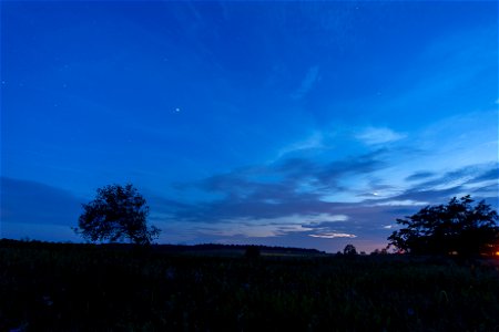 Big Meadows Early Night Sky photo