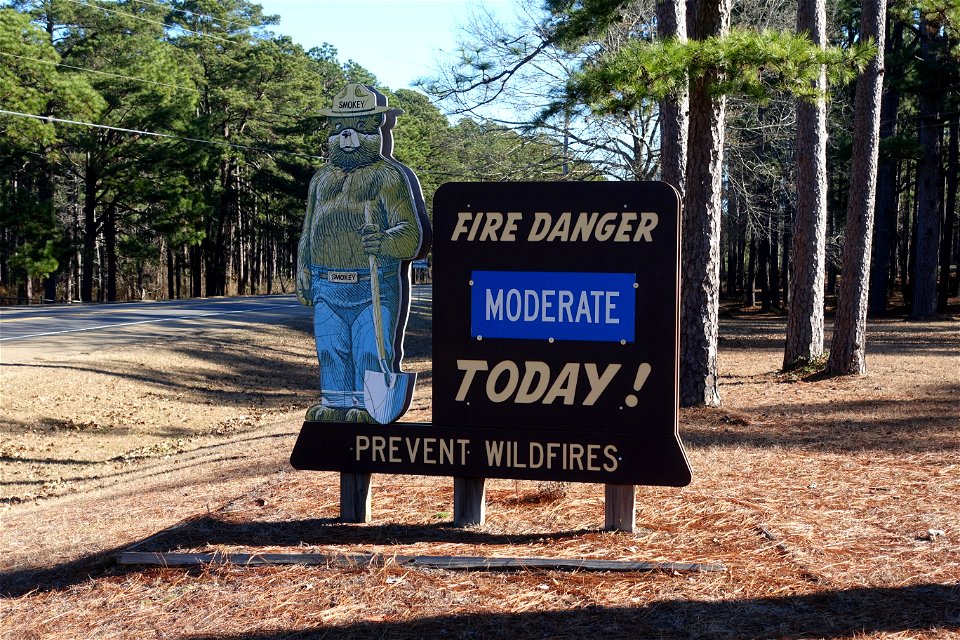 Fire Danger Sign - Kisatchie National Forest