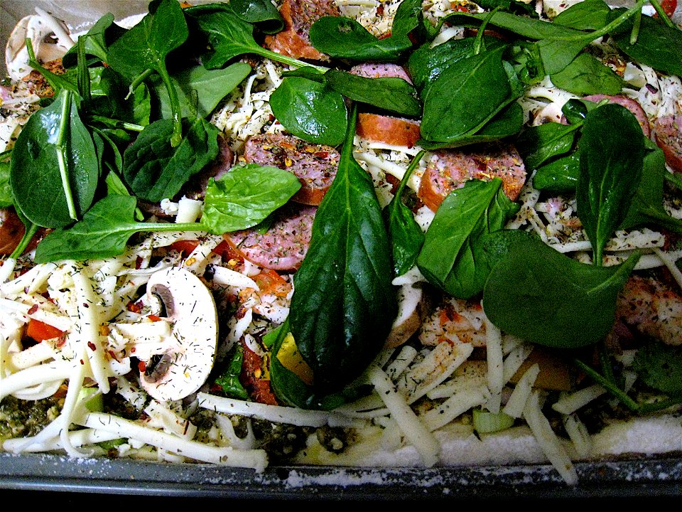 Closeup Pizza Pile