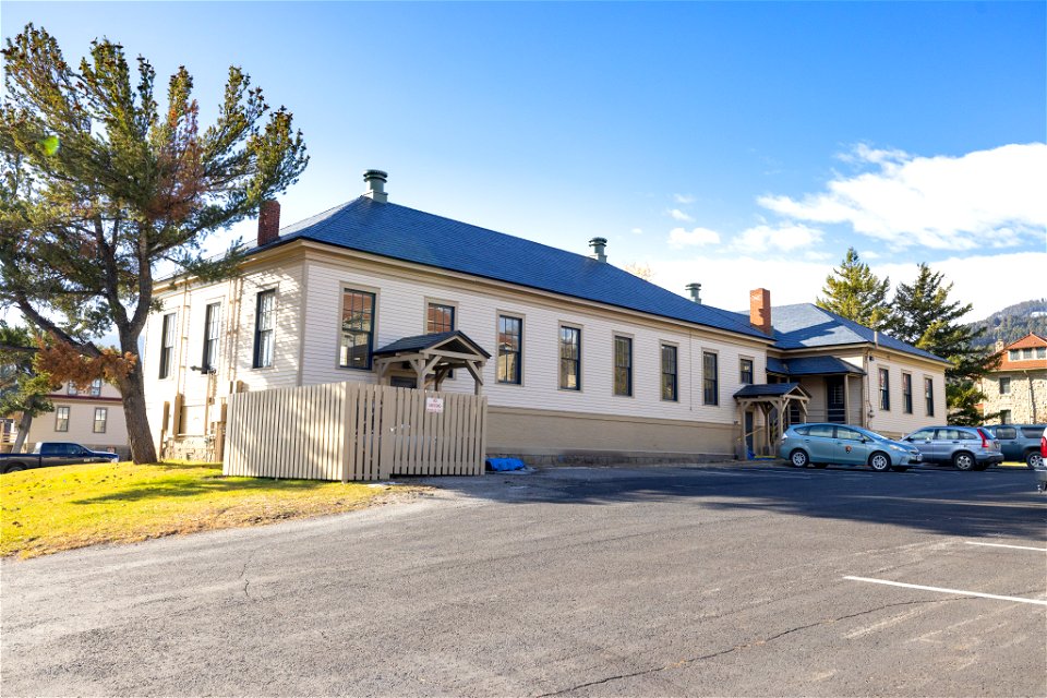 Fort Yellowstone Improvement Project: Canteen reroofing after
