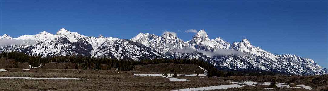 Teton Range Panorama Spring
