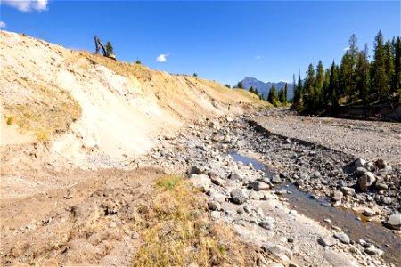 Northeast Entrance Road Improvements near Trout Lake Trailhead: August 23, 2022