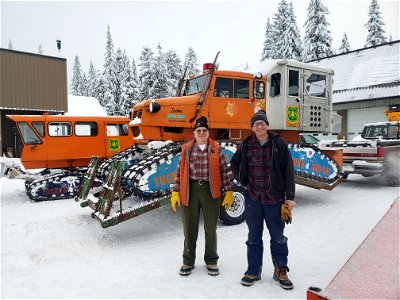 Winter trail groomers on Mt. Hood National Forest photo