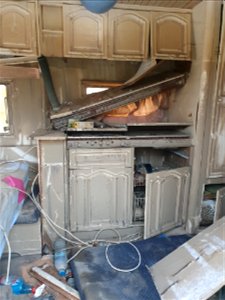 hoog water in de caravan