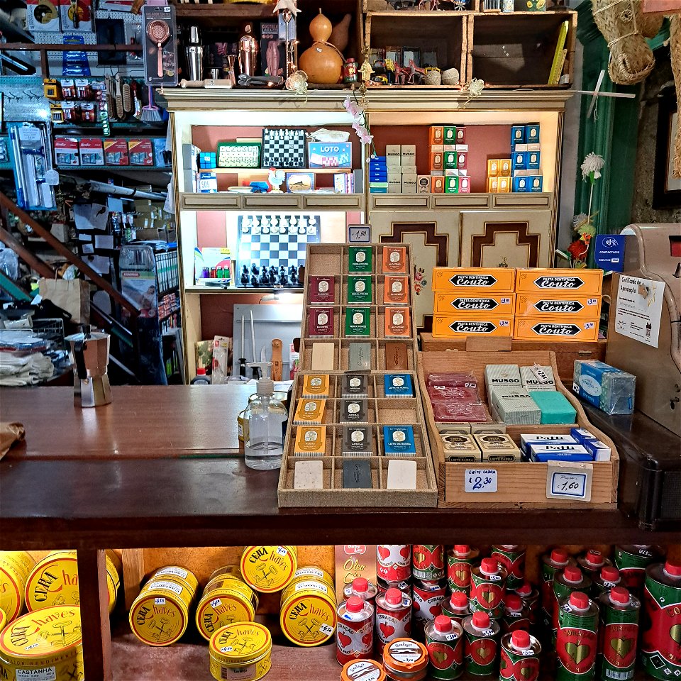 Soaps at hardware store Porto Portugal