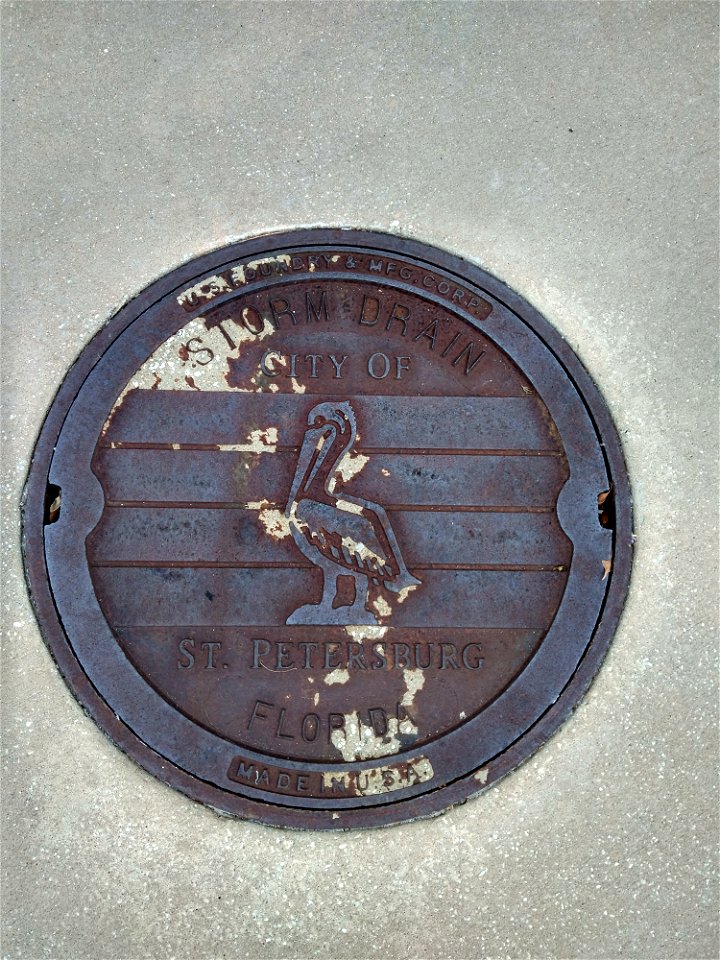 Sewer cover St. Petersburg Florida