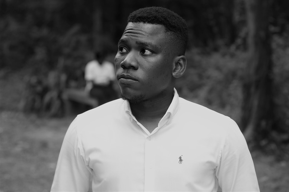 People man black and white