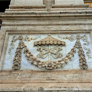 Papal Keys San Giovanni in Laterano Rome Italy photo