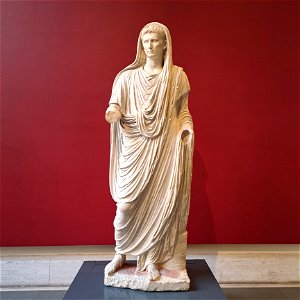 Augustus as Pontificus Maximus Palazzo Massimo Rome Italy photo