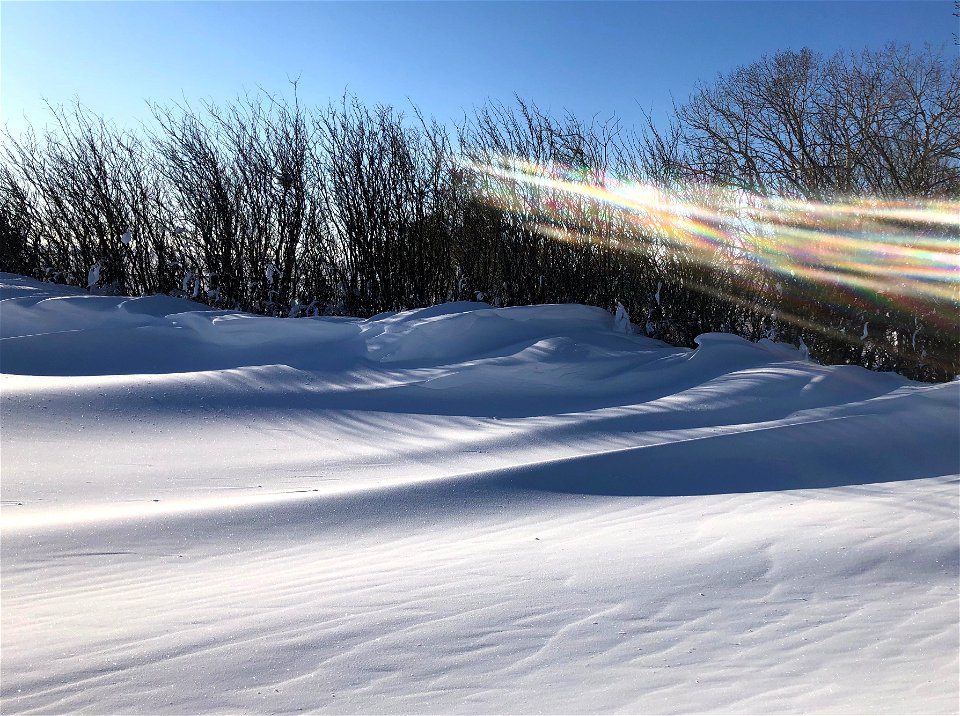 Light and Blown Snow Go Their Own Way