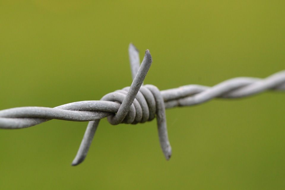 Risk fence metal photo