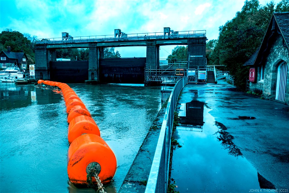 Allington Sluice Gates River Medway.