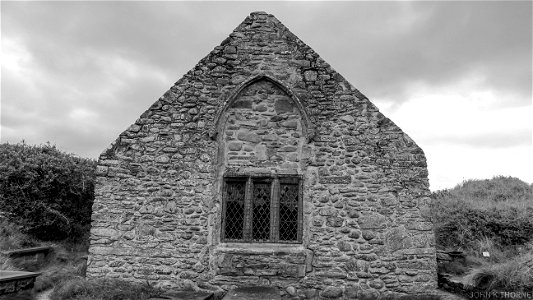 The ancient church of St Tanwg is situated in the sand dunes at Llandanwg, it is reputed to have been founded in the 5th century by St Tanwg and is one of the oldest Christian foundations in Britain.