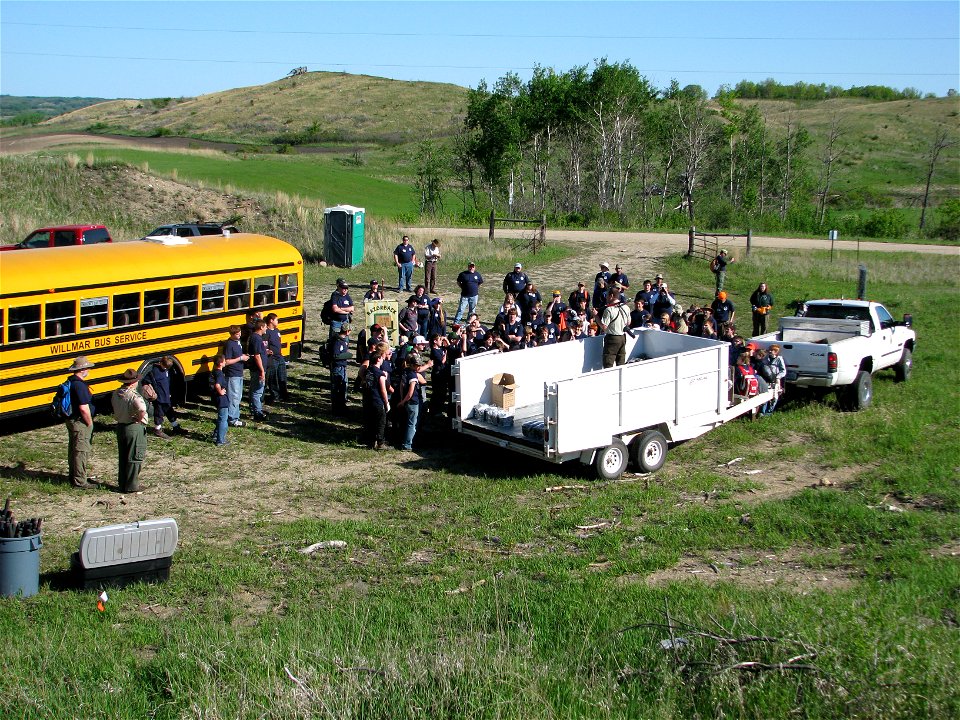 Wildlife Biologist Chris Trosen demonstrates the art of Invasive Species removal
