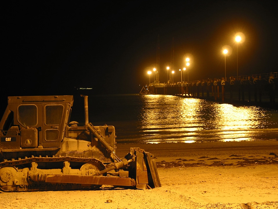 Lights landscape bulldozer