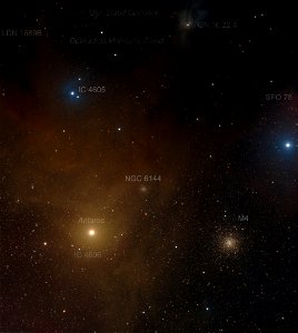 Antares and the Ophiuchus molecular complex