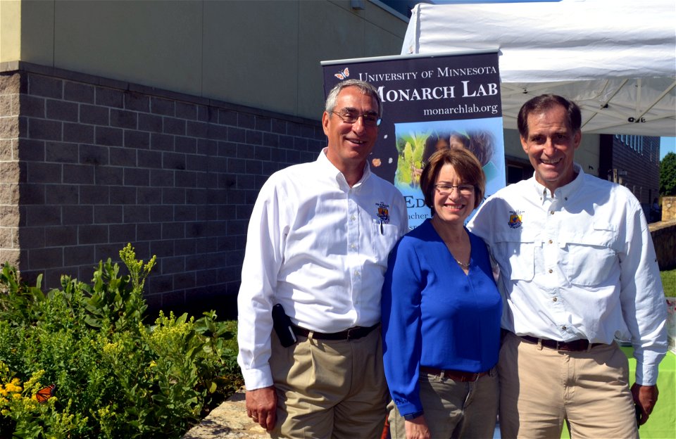Tom Melius, Amy Klobuchar and Dan Ashe Partnering for Monarchs