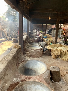 People clay stove pot