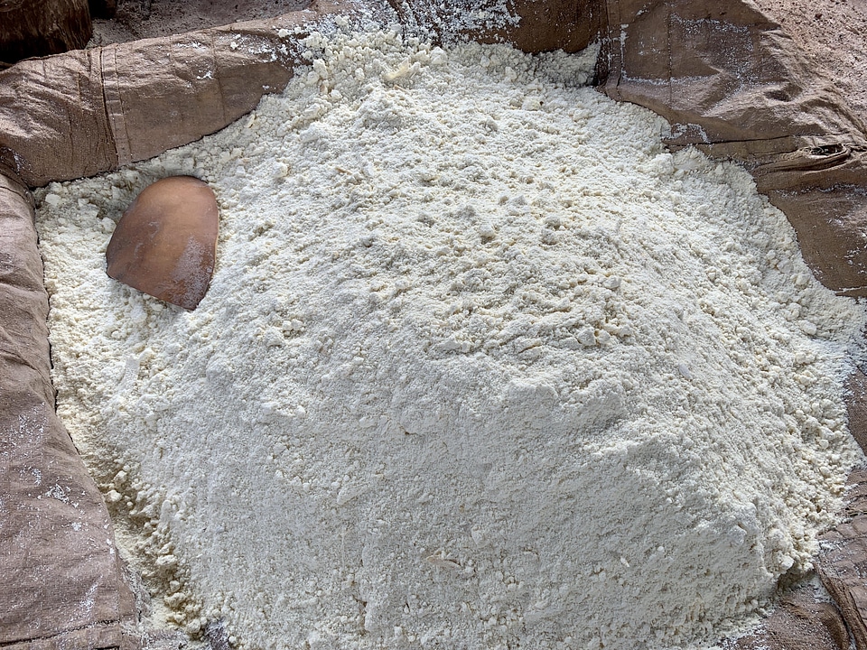 Gari cassava flour local kitchen