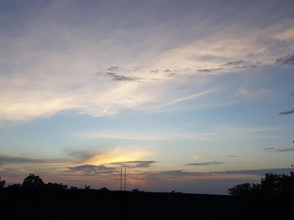 Sunset dawn landscape