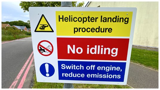 Helicopter landing procedure.