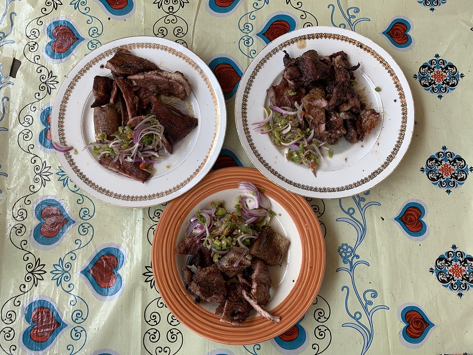 Prepared pork grilled pork chili
