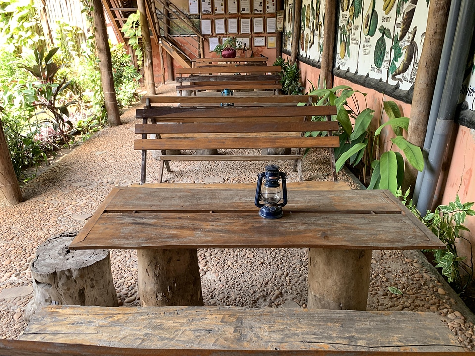 Restaurant lantern customer area