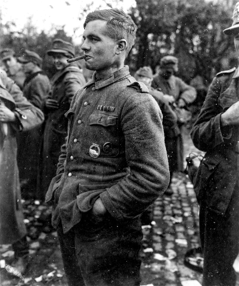 SC 195682 - This German prisoner of war was one of the many who surrendered with the capture of Aachen, Germany.
