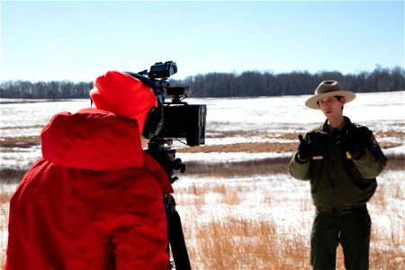 Winter Program Filming in Big Meadows