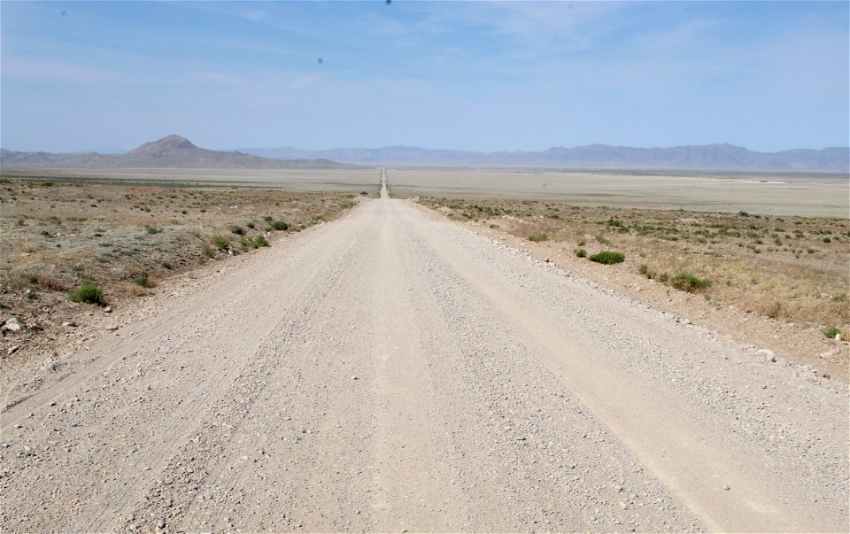 Road to Fish Springs National Wildlife Refuge Across BLM Lands to the North