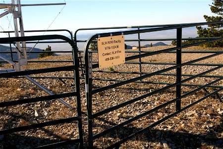 Equipment at the top of Judith Peak in the Judith Mountains