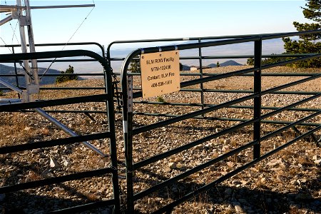 Equipment at the top of Judith Peak in the Judith Mountains photo