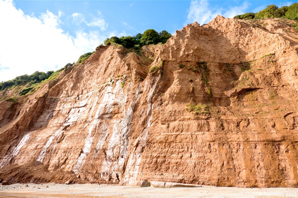 Jurassic Coast Sandstone Cliffs 500 feet high.