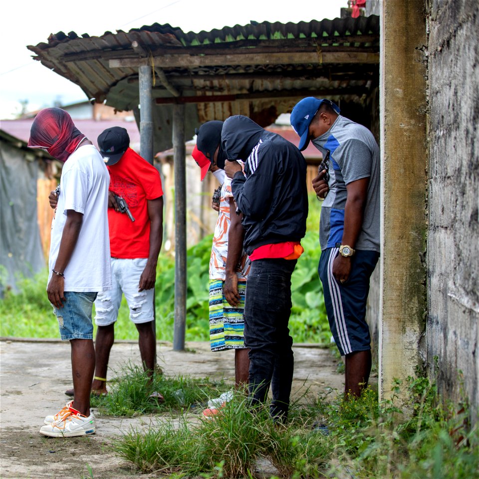 Gang members near Quibdo - Colombia photo